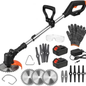 Desbrozadora Eléctrica a Batería 12V 18000 RPM con 2 Baterías y Kit Completo