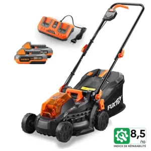 FUXTEC Cortacésped a Batería FX-E1RM20 40V (2x20V) Set con Baterías y Cargador