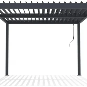 Pérgola Bioclimática Aluminio 3x4 m Antracita Habitat et Jardin