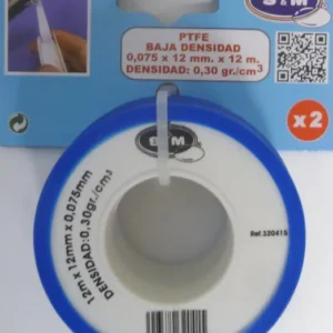 S&M Cinta de Teflón 12 m x 12 mm – Estanqueidad para Roscas
